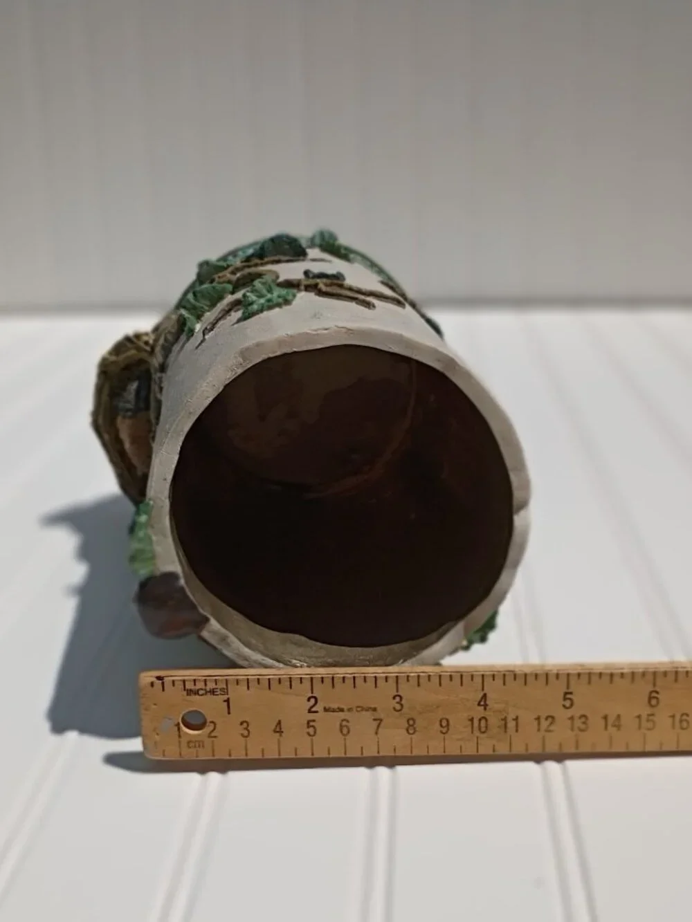 Heavy Ceramic Bird Nest Vase 9